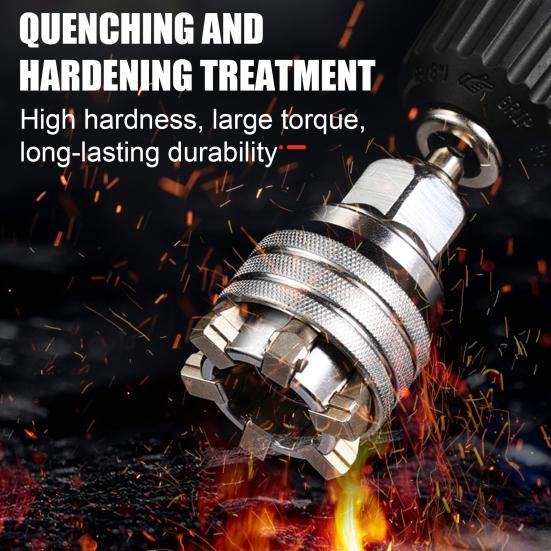 Многофункциональный универсальный торцевой ключ Инструмент Регулируемый динамометрический ключ с трещоткой с высоким крутящим моментом Адаптер Инструмент для обслуживания