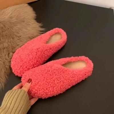 Мода Мода Баотоу Хлопок Моппинг Зима Новый Круглый Носок Глубокий Вырез Мягкая Подошва Противоскользящая Износостойкая Плоская Подошва Половина Моппинга