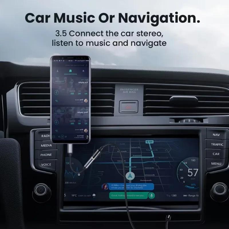 Переходник 8-Pin на 3,5 мм Кабель-переходник с разъемом 3,5 мм для наушников Аудиокабель для iPhone 14 13 12 11