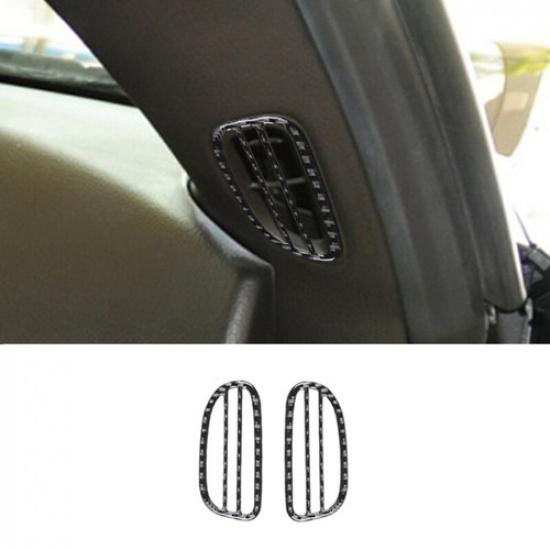 Carbon Fiber Interior Defogger Air Vent Cover For Chevrolet Corvette C6 05-13