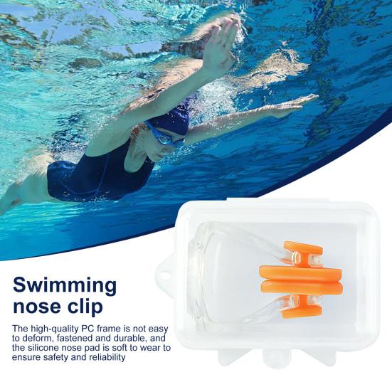Зажим для носа для плавания Мягкие силиконовые зажимы для носа Предотвращают попадание воды Защита носа для водных видов спорта