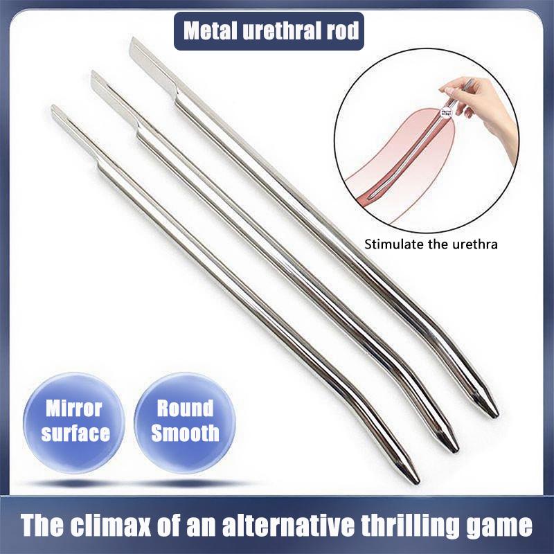 Runyu SM Металлический расширитель уретры Мужская пробка для пениса из нержавеющей стали Мужская блокировка уретры Мастурбация для взрослых Альтернативные секс-игрушки