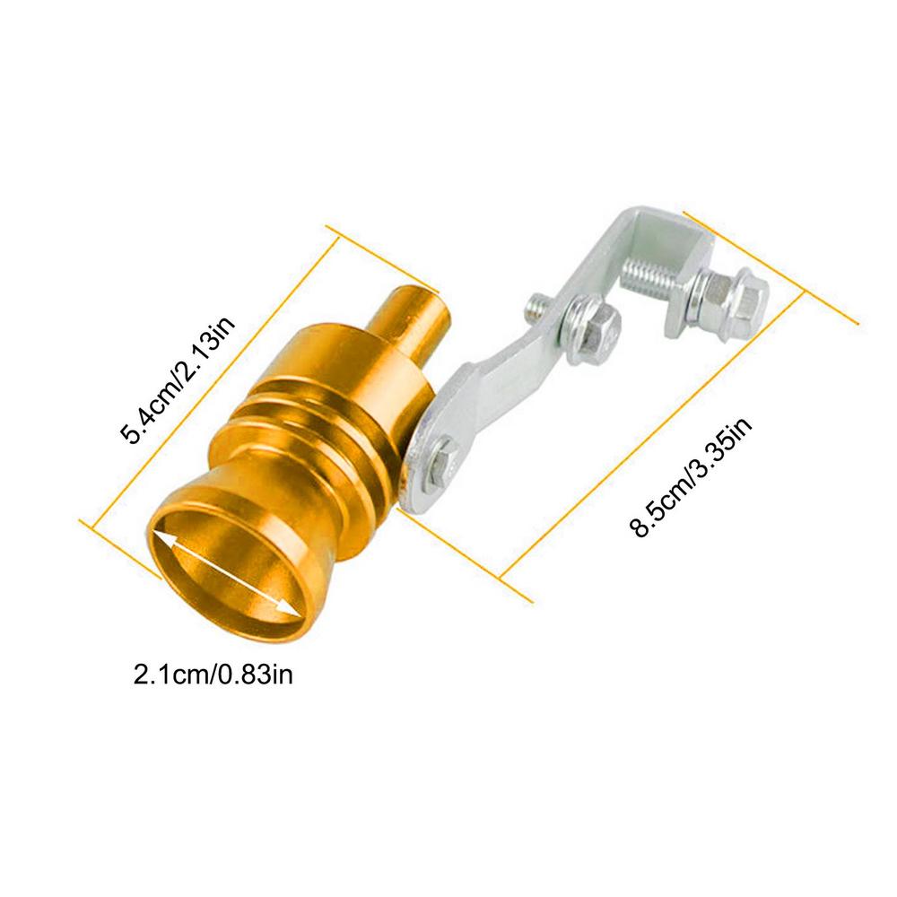 Универсальный автомобильный турбозвуковой свисток, глушитель, свисток выхлопной трубы, поддельный симулятор свистка, автозапчасти для автостайлинга