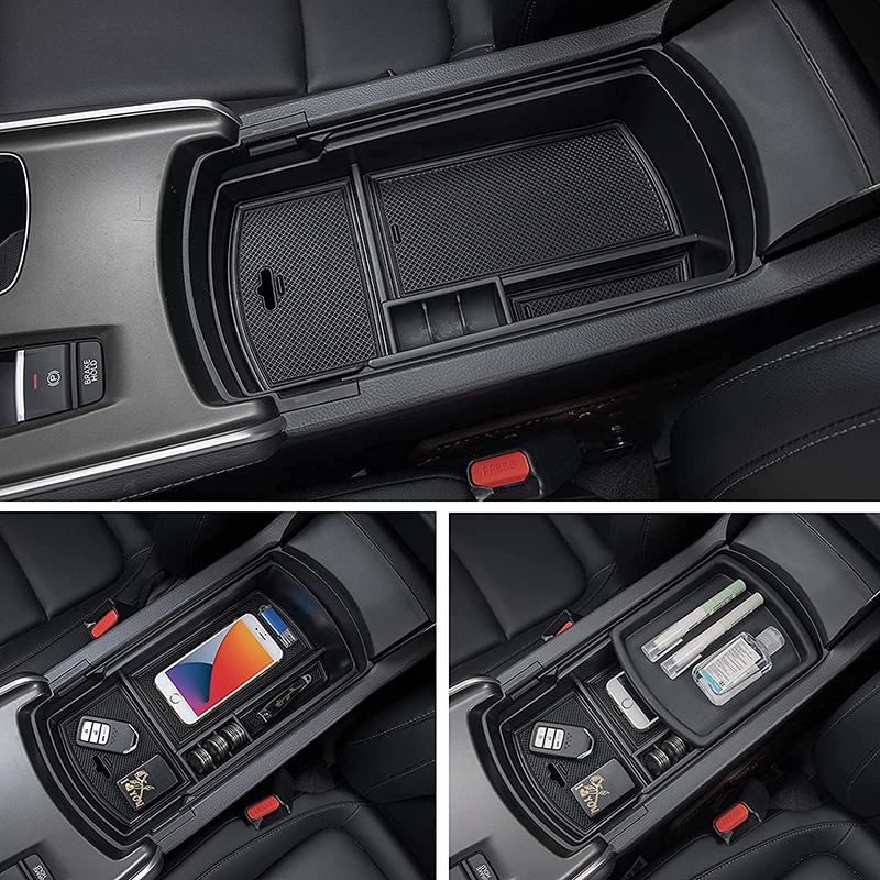 Center Console Organizer For Honda Accord 2018 2019 2020 2021 2022 Plastic Material Armrest Box Insert Tray Pallet Accessories