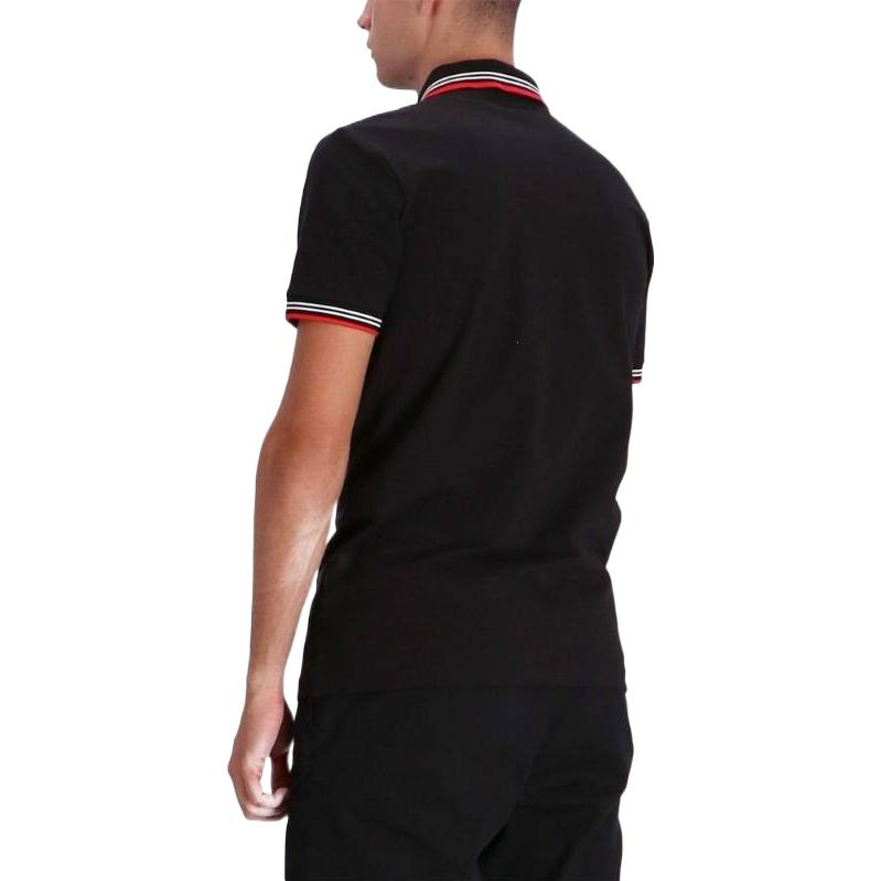 HUGO BOSS Multicolor Short Sleeved Polo Shirt Men's Red Black 50469245-005