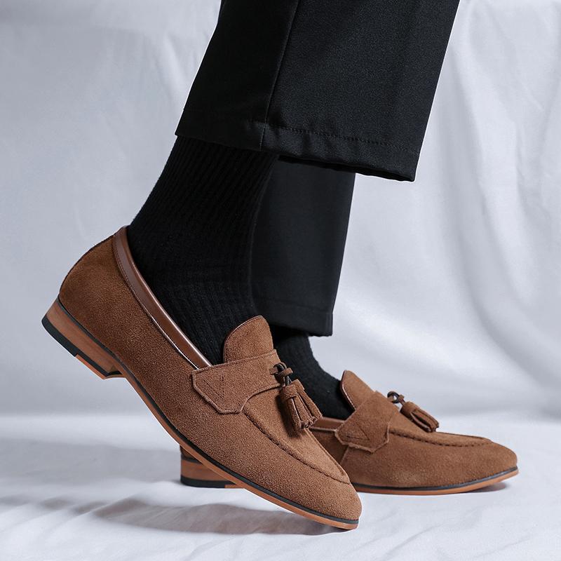 Модные мужские мокасины в деловом стиле, классические и модные, для джентльменов, для официальных вечеринок, для взрослых, для офиса, больших размеров, из матовой кожи