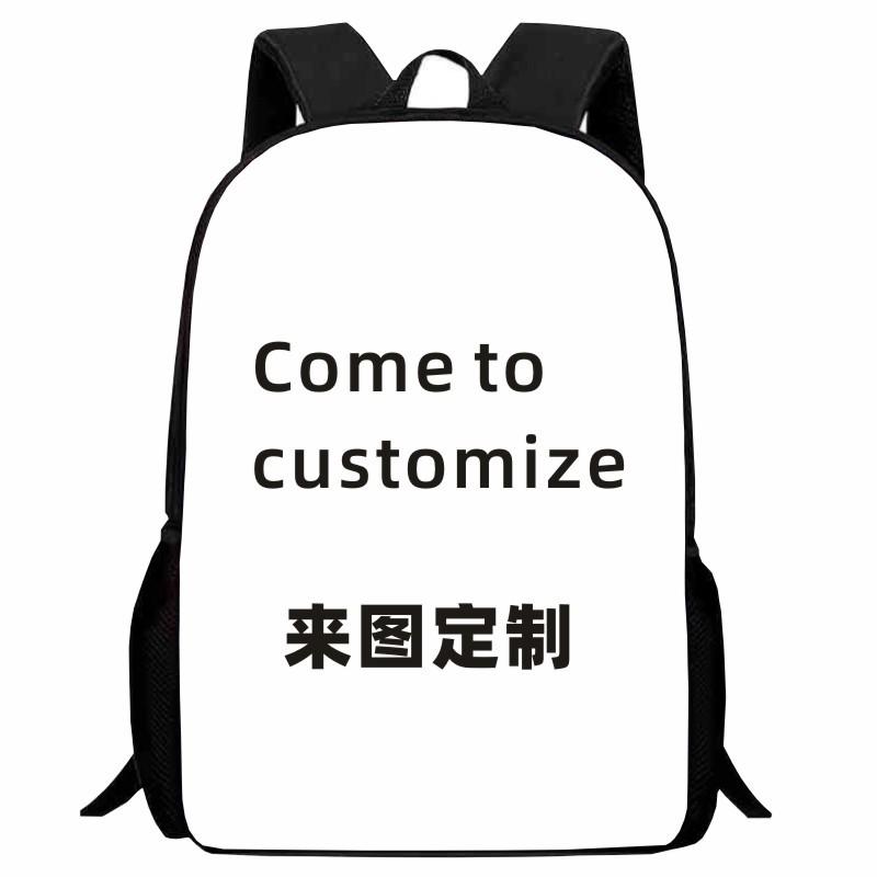 Printed Witch Hunters Student School Bag, Cartoon K-Pop Backpack Lightweight Casual 123Rd Grade Male