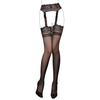 Garter Beautiful Black [B.ANGEL] Stockings, Sexy, Floral, Lace, Anti-Slip, Tights, Underwear, Suspenders, Women's, See-through, Legs, Pantyhose,