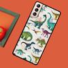 Cute Dino Dinosaur Cover For Samsung Galaxy S23 S21 Ultra S20 FE S8 S9 S10 Note 10 Plus Note 20 S22 Ultra Case