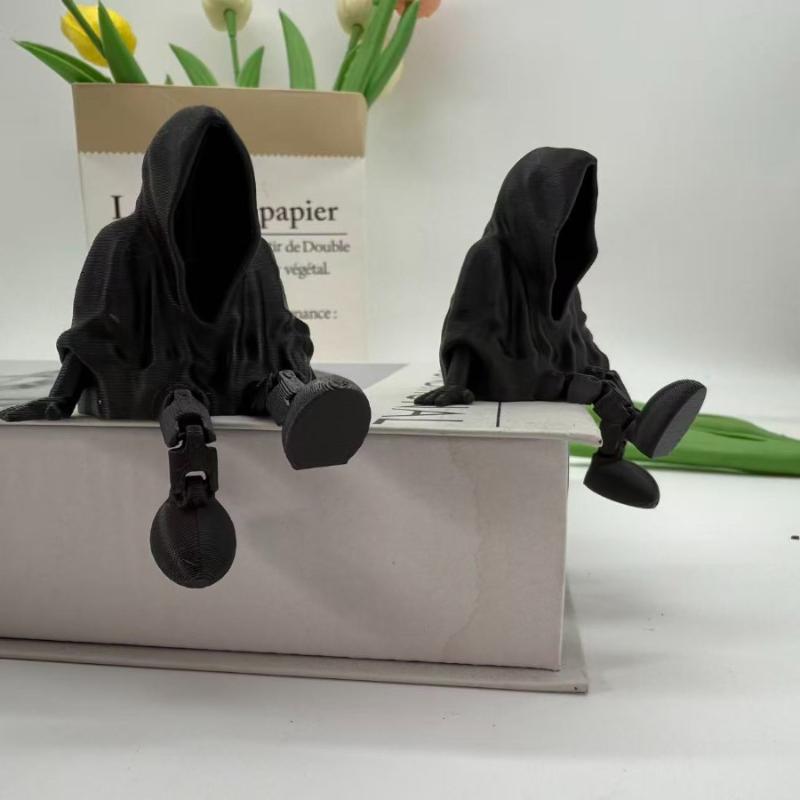 Статуэтка Призрака Орнамент Безликий Призрак 3D-печать Готическая Статуя Смерти Украшение для Дома