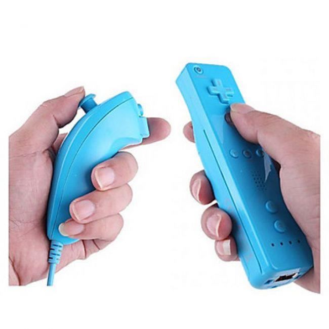 Game Controller - Nintendo - Duo Pack Controller and Joystick - Wireless - Blue - Wii/Wii U