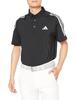 Golf Golf Three Short Sleeve Stretch Shirt, Stripes, Button-Down Shirt, Men's, Black, J/M