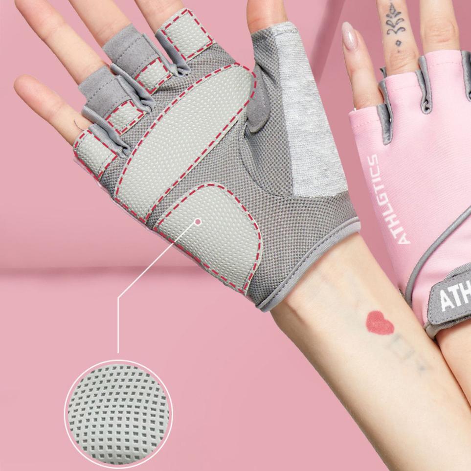 Женские спортивные и фитнес-перчатки, противоизносные щитки для запястий, турник, железные тренировки, бег, вращение, антикокон, дышащие, противоскользящие.