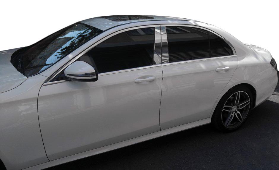 Накладки на стойки (нерж) для Mercedes E-сlass W213 2016-2023 гг