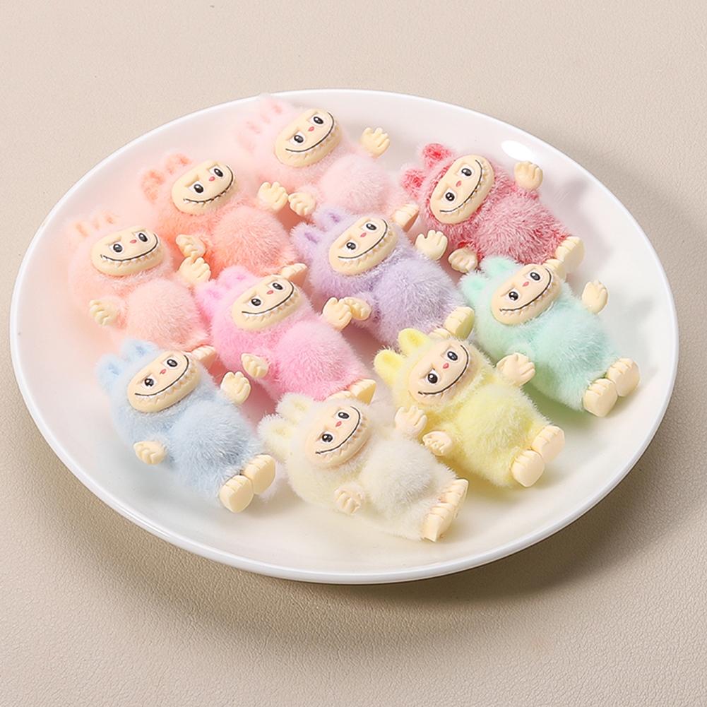 Mini Labubu Baby Doll Decoration Car Center Console Car Cute Bubble Matt Small Adorable Diy Accessories