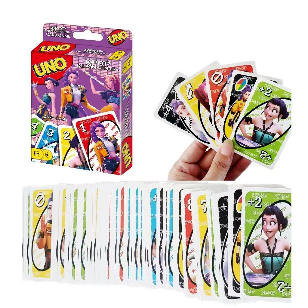 UNO Kpop Demon Hunters Card Game for Kids, Adults & Family with Deck Inspired by The Movie