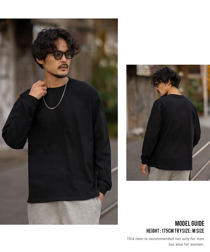 [IMPROVES] SIDE23-141 Plain Long Sleeve T-Shirt