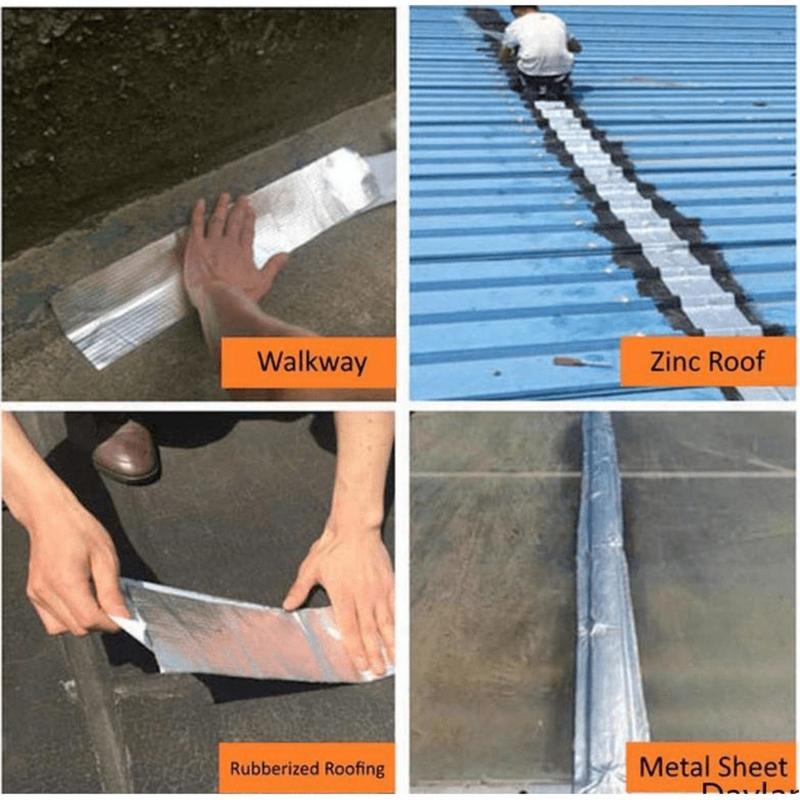 Aluminum Foil Tape, Butyl Waterproof Tape, Super Fixed Repair Wall Cracks Easy To Use