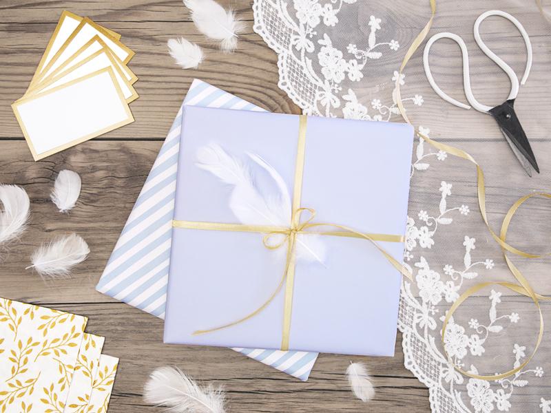 Satin Ribbon 6 Light Gold