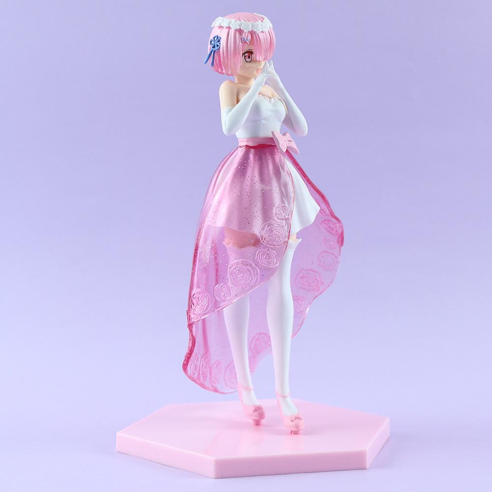 Аниме Рем Фигура Свадебное Хрустальное Платье Платье Фигурка RE: Модель игрушки «Жизнь с нулевого старта в другом мире»
