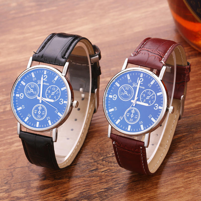 Модные Blu-ray часы Нейтральные женские часы Модные мужские часы с кварцевым механизмом Подарочные часы