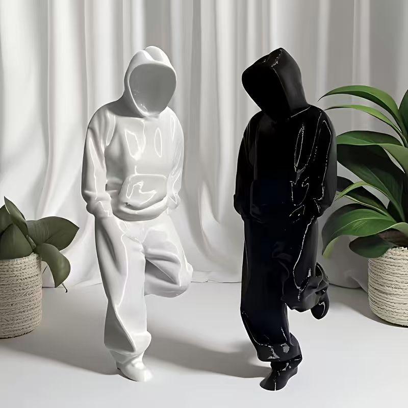 Креативная фигурка из смолы для домашнего декора 3D-печатная скульптура Современное украшение для гостиной Акцент Стильный арт-коллекционный предмет