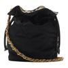 Burberry Horseshoe Drawstring Shoulder Bag With Brushed Metal Hardware Women Shoulder Bag Black 81184491
