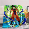 Dragon Ball Character Goku pattern Flannel Blanket, High quality Comfortable for All Seasons, Home Decor, Warmth and Comfort, Perfect for Gifts.