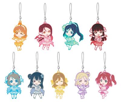 Nendoroid Plus Торговые резиновые брелки Love Koi ni Naritai AQUARIUM Коробка Live! Солнечный свет!! Вер. 9-предметный