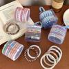 8pcs/Set Ponytail Holder Rubber Band Cute Hair Ring Colorful Hair Scrunchies  Daily