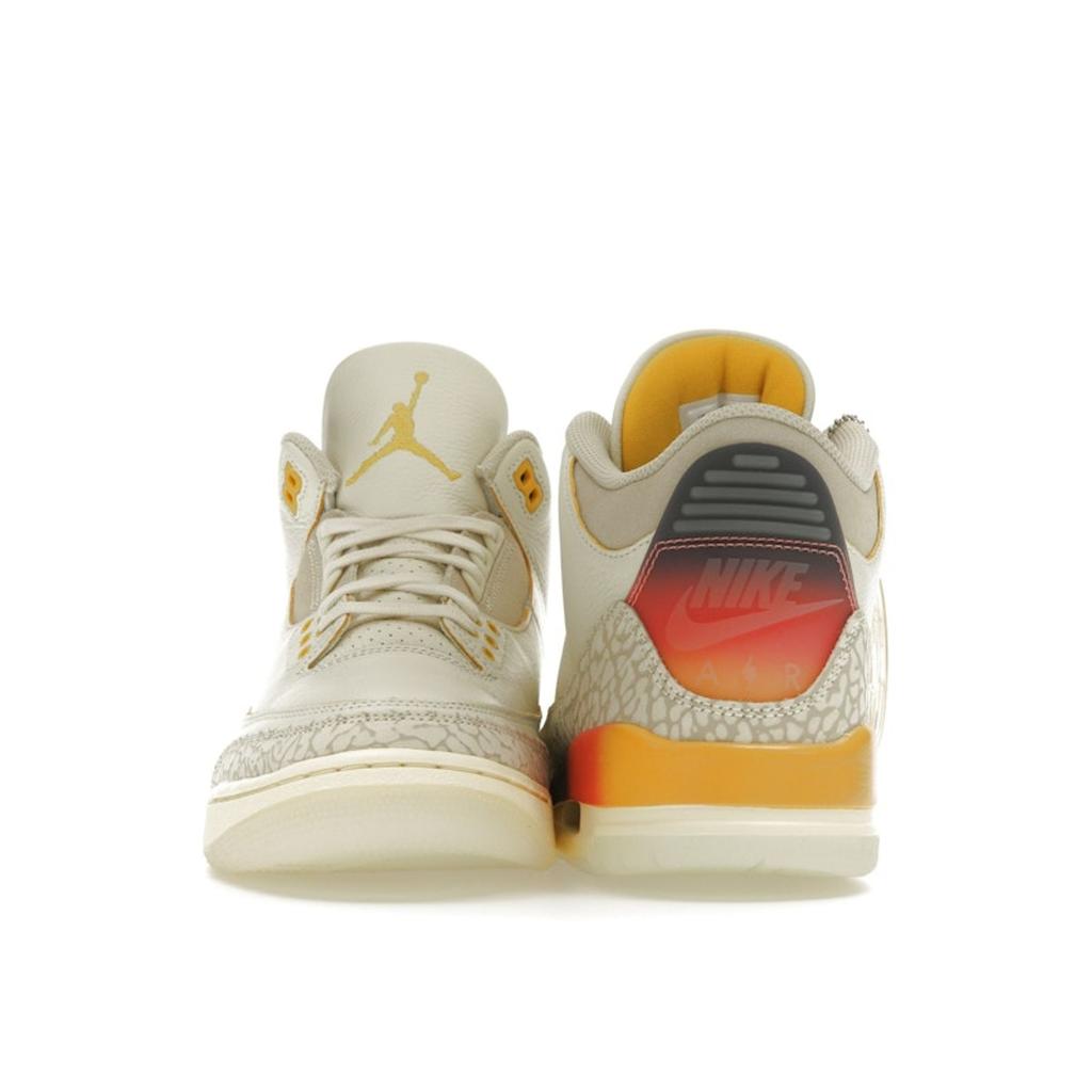 J. Balvin X Air Jordan 3 Retro Medellín Sunset Unisex Sneakers Cream Multi-Color FN0344-901
