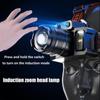 USB Rechargeable Headlights 2000mAh Ultra Bright Flashlight T51 Induction LED Headlights Waterproof Camping Mobile Charging Bank