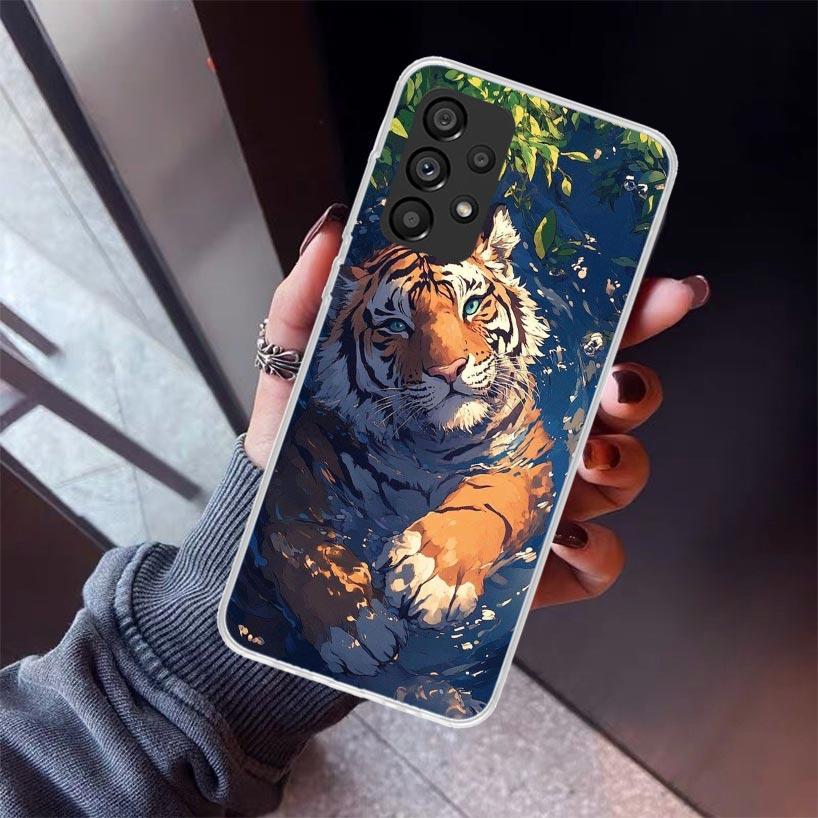 Superior Tiger Pattern Art Phone Case For Samsung Galaxy A12 A52S A42 A32 A22 A51 A50 Note 20 Ultra 10 S10 Plus A71 A70 A31 A30