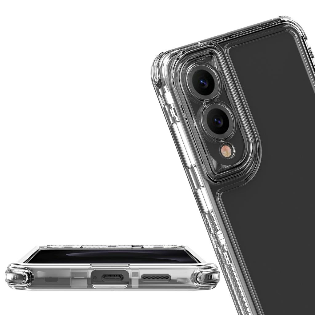 For Samsung Galaxy S25 Edge Case 3 in 1 Detachable Anti Drop Clear PC+TPU Phone Back Cover