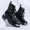 Британские модные ботинки для мужчин, повседневная зимняя обувь, кроссовки, уличные ботинки, нескользящая рабочая обувь, мужские короткие мотоциклетные ботинки Zapatillas