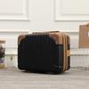 Hand-Held 14 Inch Cosmetic Storage Luggage Case Travel Vintage Cosmetic Bag Suitcase Scratch-Resistant