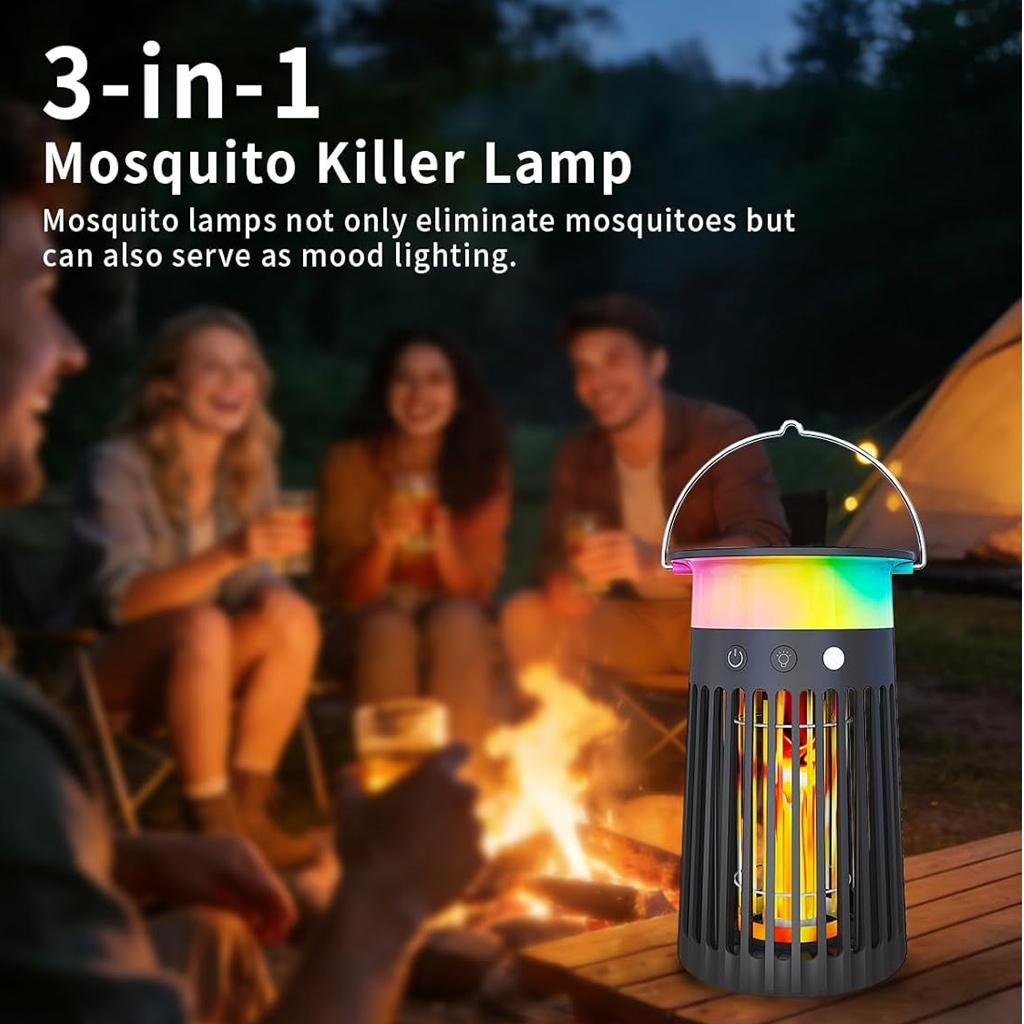 High Power IP65 Waterproof Solar Bug Zapper Outdoor Mosquito Killer for Garten, Balkon and Camping with 4200mAh