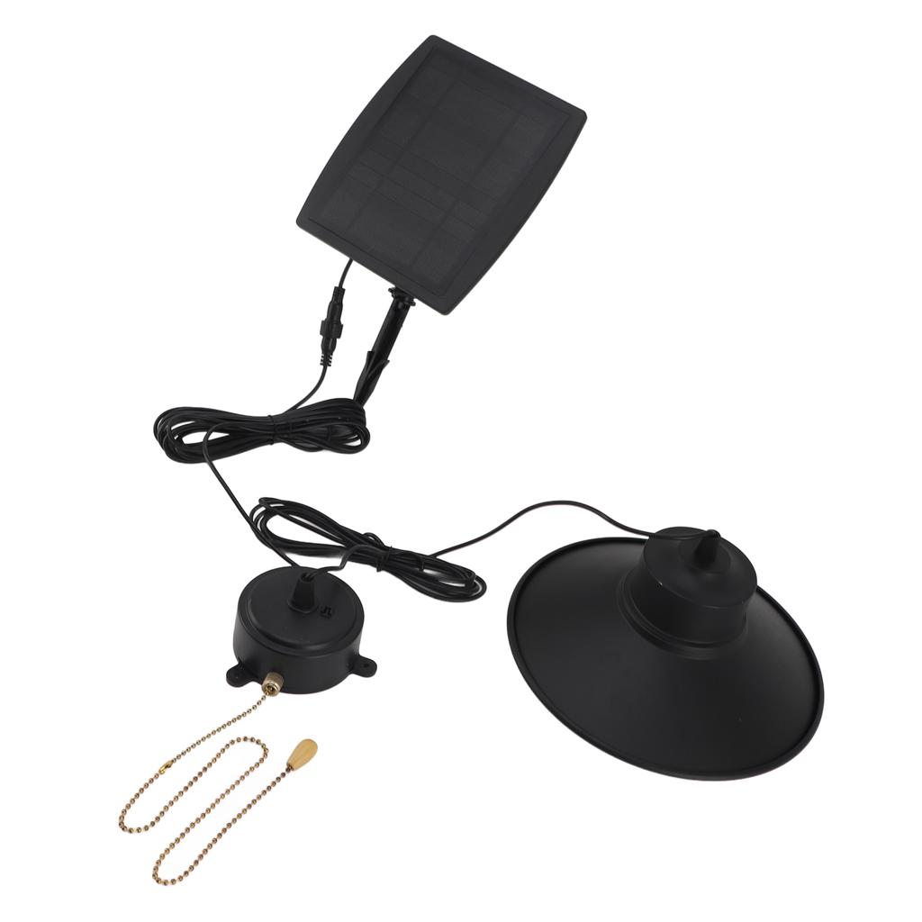 Solar Pendant Light Waterproof Pull Chain Switch Outdoor LED Pendant Lamp with Remote Control for
