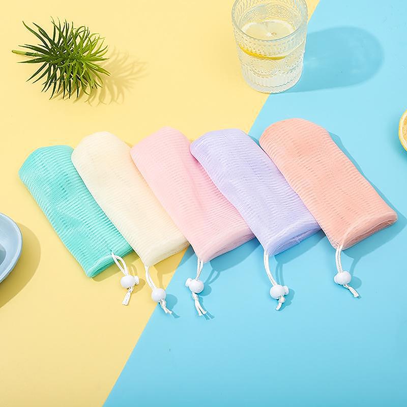 1Pcs Thickened 6-Layer Foaming Mesh Bag – For Facial and Body Cleansing with Gentle Exfoliation