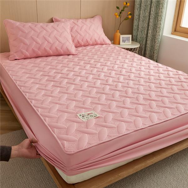 Bedding Set Bed Fitted Sheet Soft Protector Cover Thicken Cotton Mattress Cover Double Bed Pad Bedcover Mattress (No Pillowcases)