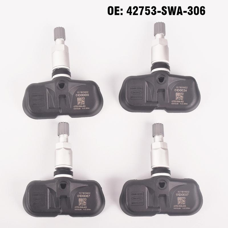4 pcs New Tire Pressure Sensor Wheel TPMS 315MHz For Honda CRV 2007 2008 2009 2010 2011 2012