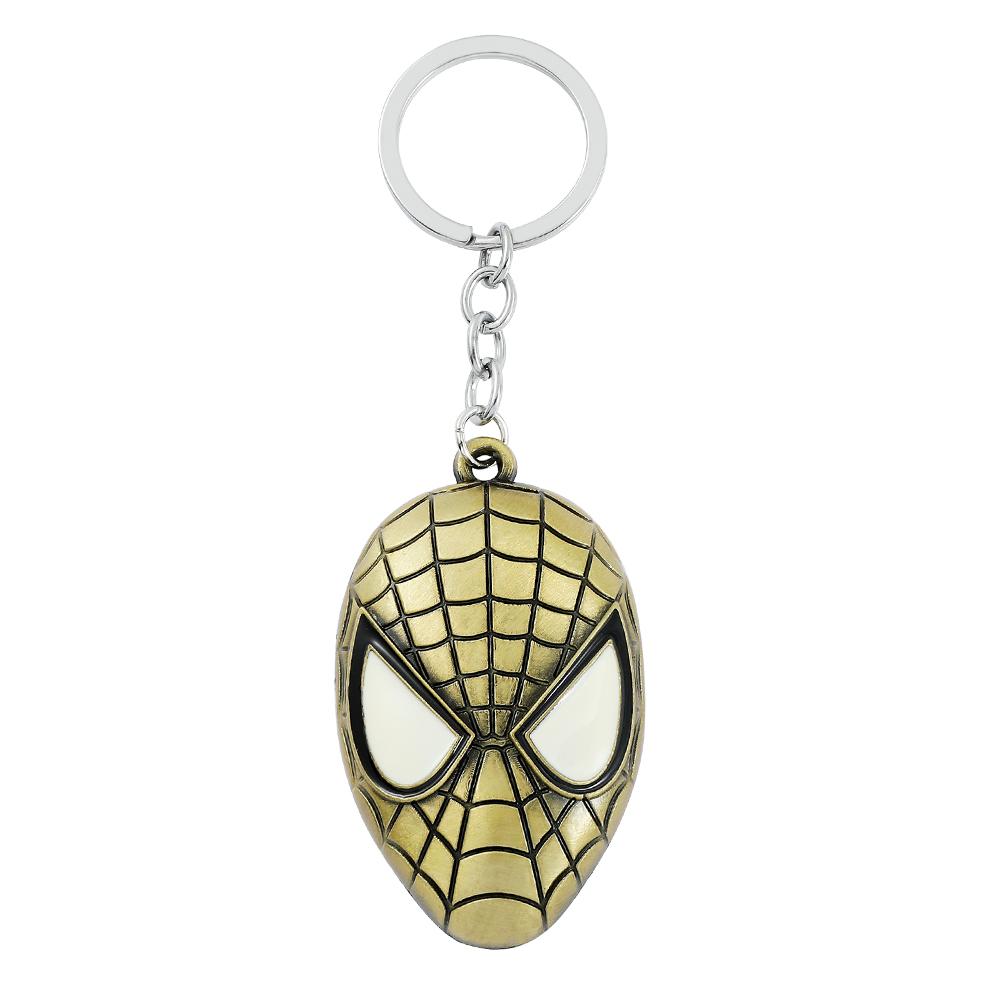 Superhero Metal Keychain Bag Avengers Pendant Thor Hammer Deadpool Spiderman Iron Man Captain America Keyrings for Carry Mini Lightweight Portable