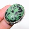 Ruby In Zoisite  Handmade 925 Sterling Silver Jewelry Ring Size 9 B5t26