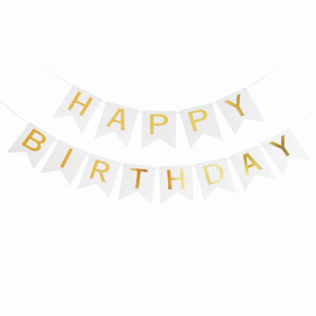 Birthday Party Must-Have White Bronzing Polka Dot Theme Disposable Items Plate Paper Cup Tablecloth Flag Decoration