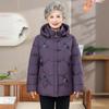 Women's Hooded Padded Winter Jacket for Elderly