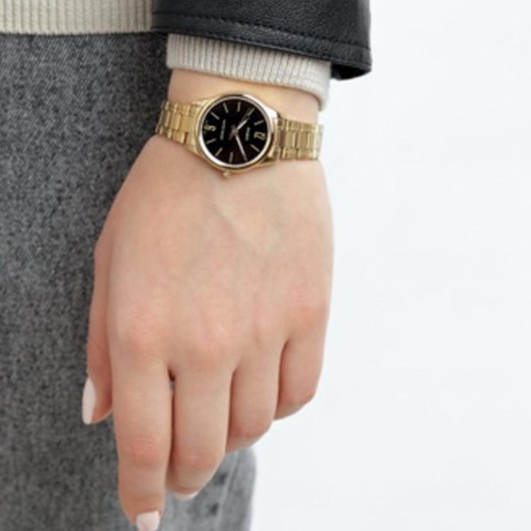 Casio Мужские часы Стандартной серии Черные часы LTP-V005G-1B LTP-V005G-1B