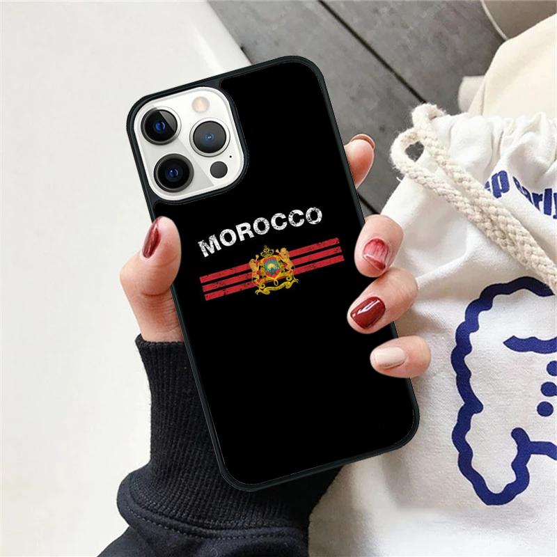Maroc Morocco Flag Phone Case For iPhone 17 Air 15 16 Cover 11 13 14 Pro Max 12 Plus Max Fundas