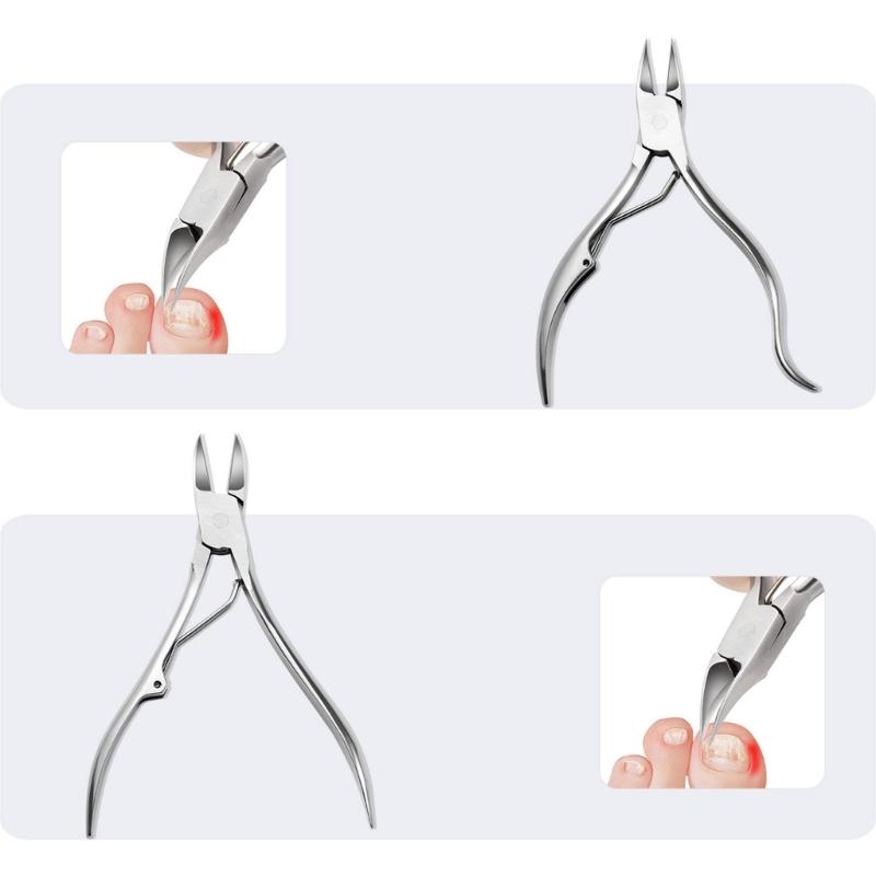 Кусачки для ногтей из нержавеющей стали, Триммер для ногтей при паронихии, Толстых ногтей, Вросших ногтей, Подологические кусачки для ногтей