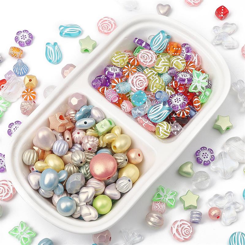 Акриловые прозрачные винтажные матовые золотые бусины ручной работы браслет ожерелье бусины бусины ювелирные изделия аксессуары подвески аксессуары