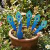 Splicing Design Garden Peacock Stakes Detachable Resin Peacock Figurine  Backyard